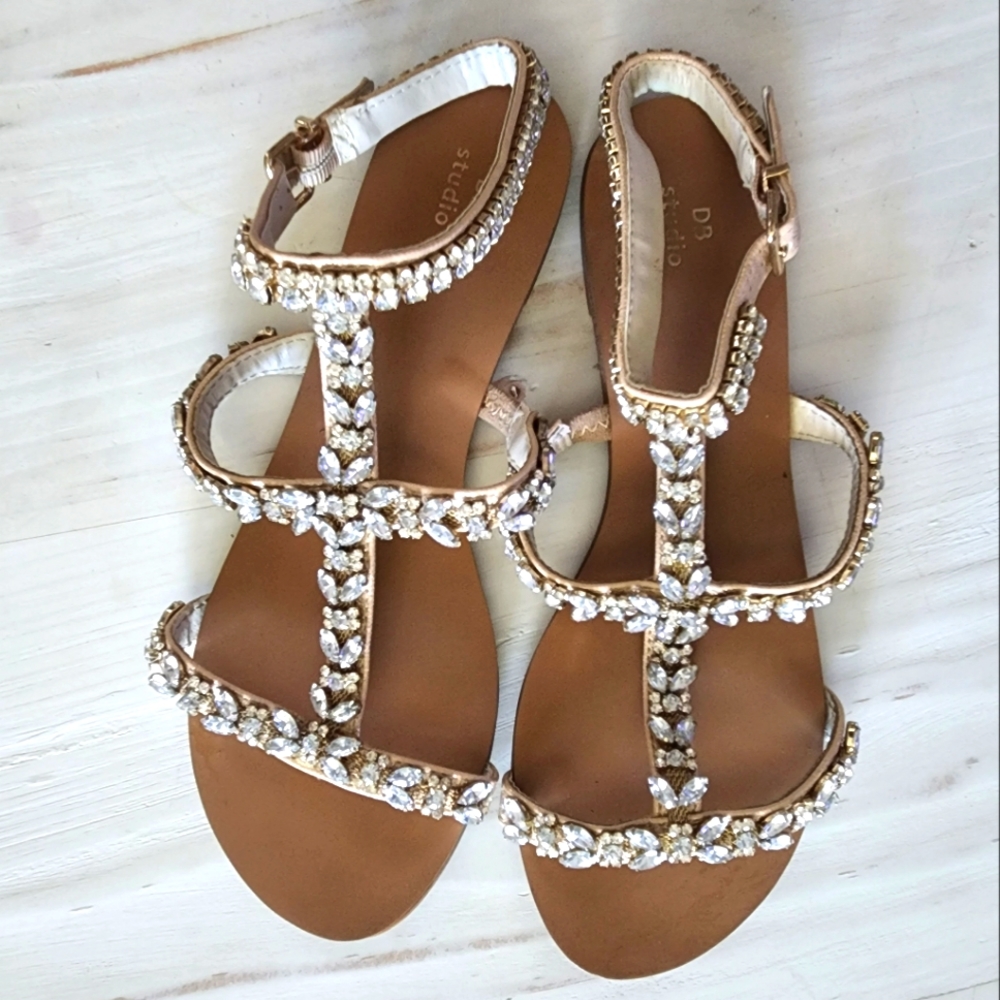 Blinged out sandals
